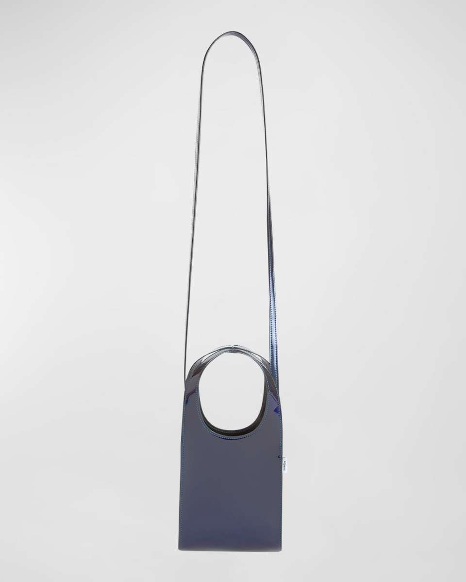 Swipe Micro Patent Crossbody Bag